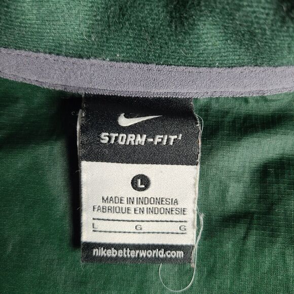 Nike Storm-Fit Michigan State Spartans 1/4 Zip Windbreaker Jacket Men Size Large - Picture 4 of 10